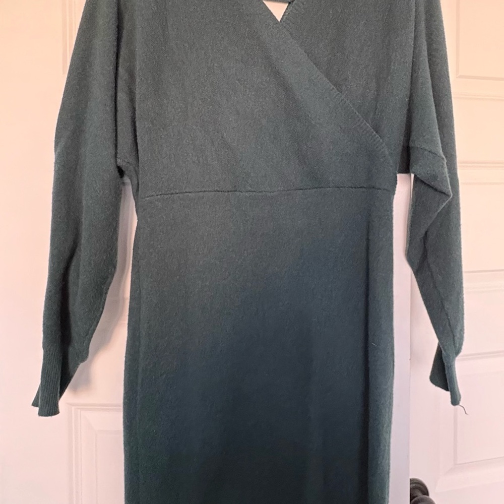 Teal Long Sleeve Dress